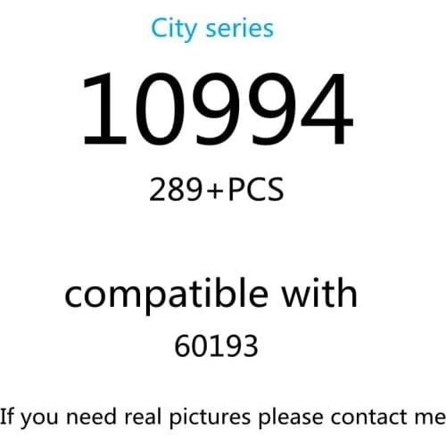 289PCS 10994 Building Block Toy City Series 60193 Assembled Building Block Childrens Toy Gifts