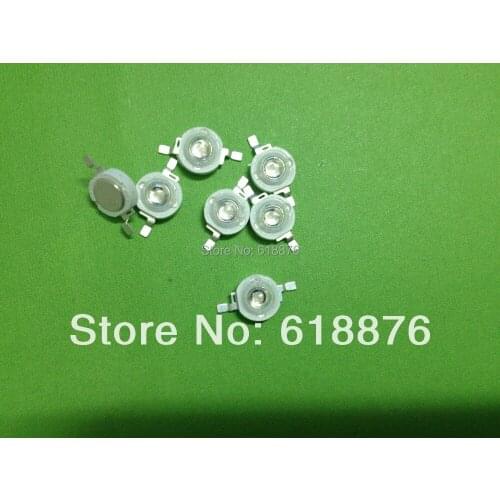 50pcs1w 3W Ultra Violet UV Power LED 365nm Emitter 3W uv led chip led light