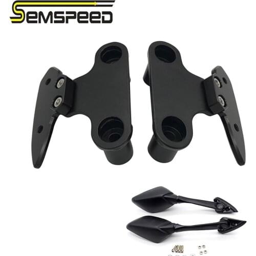 For Yamaha 2020 XMAX 125 XMAX 250 XMAX 300 XMAX 400 SEMSPEED CNC Motorcycle Side Rearview Mirrors Adapter Fixed Stent Bracket