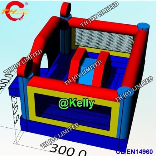Free door shipping customized inflatable bouncy castle for sale, portable party rental inflatable bouncer with slide air blower
