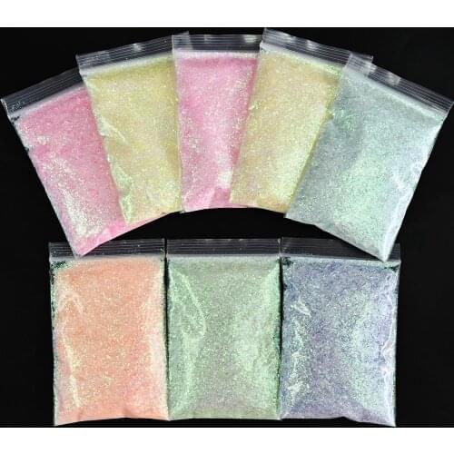 20g/Bag Nail Art Glitter Aurora Symphony Irregular Sequins Cellophane Decorations Super-Shinning Colorful Candy Paper Flakes K09