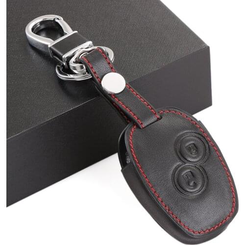 High Quality genuine leather car key cover for Renault Koleos Clio Scenic Megane Duster Sandero Captur Twingo Modus ,2 button