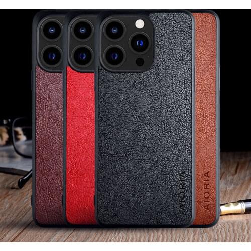 Case for iPhone 11 12 13 Pro Max Mini funda luxury Vintage Leather skin silicone capa for iphone 13 11 12 pro case cover coque