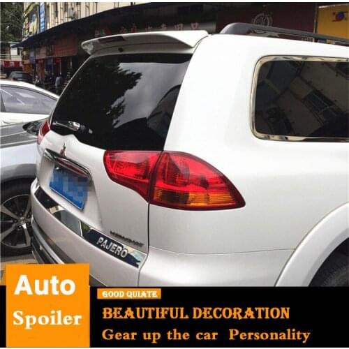 For Mitsubishi Pajero Sport Spoiler 2008-2014 ABS Material Car Rear Wing Primer Color Trunk Rear Spoiler 2009 2010 2011 2012