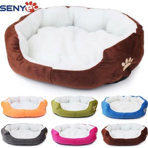Pet dog and cat lamb dog nest pad house teddy bear can be removed and washed warm durable strong comfortable and soft