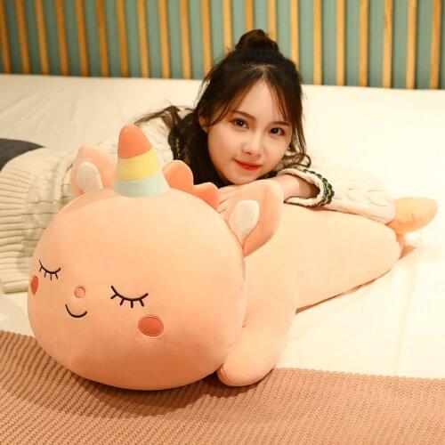 45-85CM Cute Pink Unicorn Doll Soft Animal Plush Toys Stuffed Cloth Pillow Birthday Christmas Gifts Girl Baby Kid