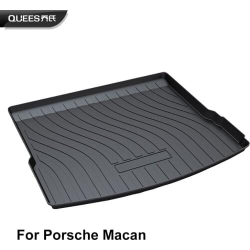 QUEES Custom Fit Cargo Liner Carpet Tray Mat for Porsche Macan 2012 2013 2014 2015 2016 2017