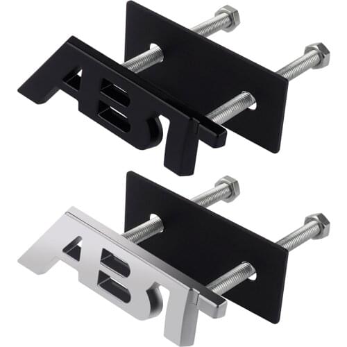 Metal ABT Car Grills Sticker For Audi A6 C6 C5 A3 A4 A5 A7 A1 Q2 Q3 Q5 Q7 VW Passat Golf Jetta Polo Tiguan Touareg Touran VW ABT