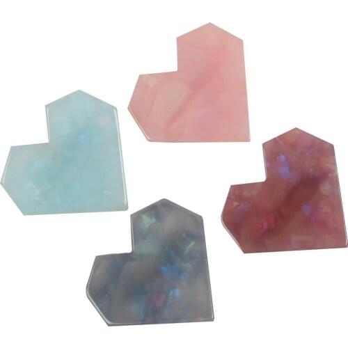 Fashion Heart Shape Resin Hair Clips for Women Hairpins Shiny Heart Shell Hairgrip Fashion Hair Accessories Gift