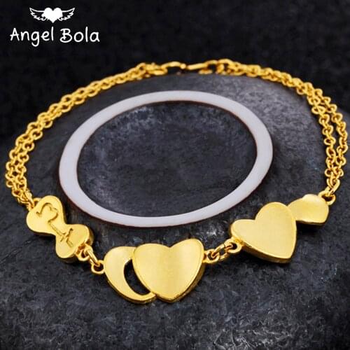 Muslim New Retro Love Women Charm Chain Bracelet Fashion Luxury Jewelry Girl Couple Wedding Party Holiday Gift Wholesale