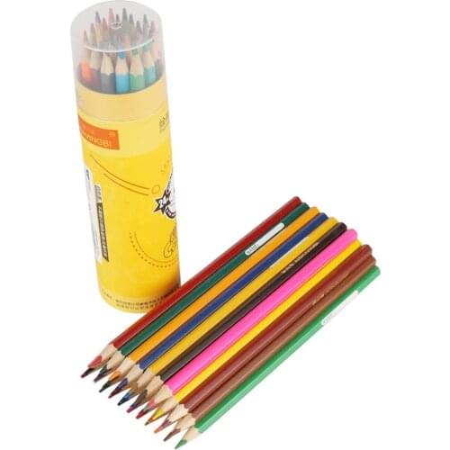 Barrel Packed Wooden Colored Pencil Kit Painting Drawing Sketch Colorful Pencil 12/24/36 Color DIY Album Journal Drawing Pencil