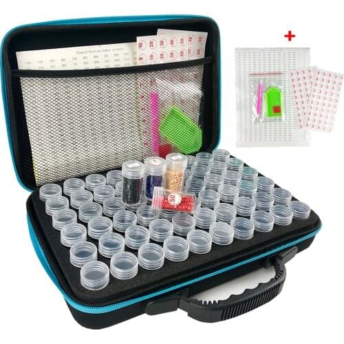 15/30/60/120 Bottles 5d Diamond Painting Accessories tools Storage Box Carry Case diamant painting tools Container Bag