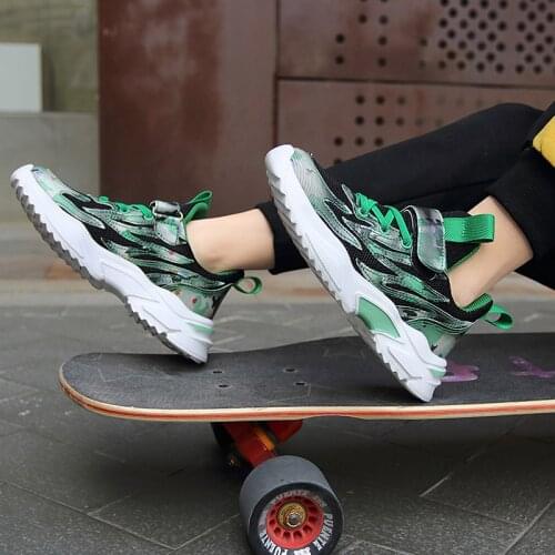 New Spring Kids Boys School Shoes Casual Girls Walking Sneakers Soft Running Shoes For Children Brand Boys Sneakers Camouflage