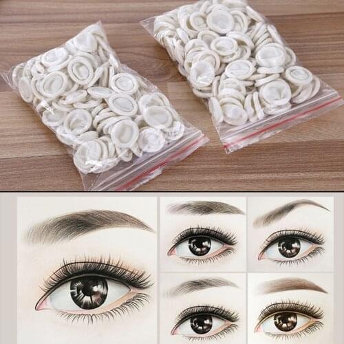 100/200pcs Disposable Rubber Nail Cover Antislip Latex Finger Nail Anti Injured Finger Protection Latex Manicure Tattoo Gloves