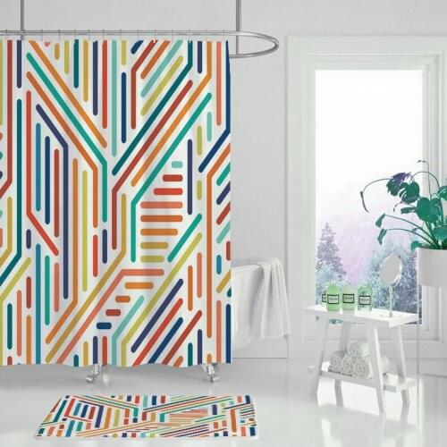 Funny Stick Figure Printables Shower Curtain Carpet Cover Toilet Cover Bath Mat Mat Home Decor