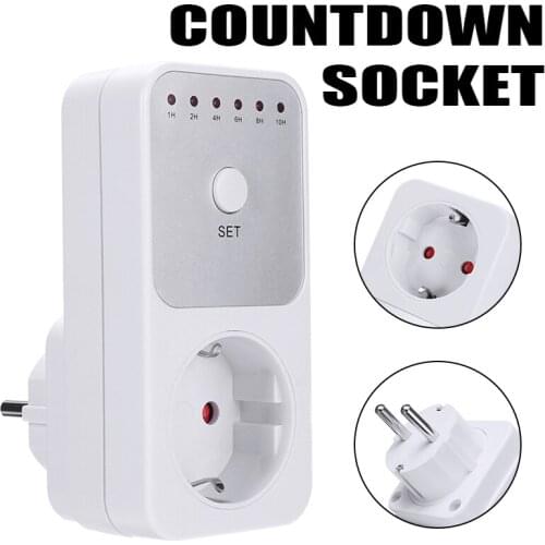 Plug-in Countdown Timer Socket Household Auto Shut Off Outlet Socket Switch Tool For Home Electrical Appliances EU Plug