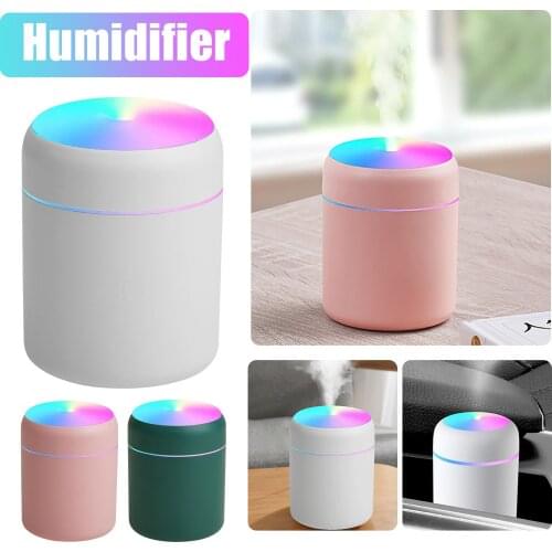 Portable 300ml Electric Air Humidifier Aroma Oil Diffuser Usb Cool Mist Sprayer With Colorful Night Light For Home Car