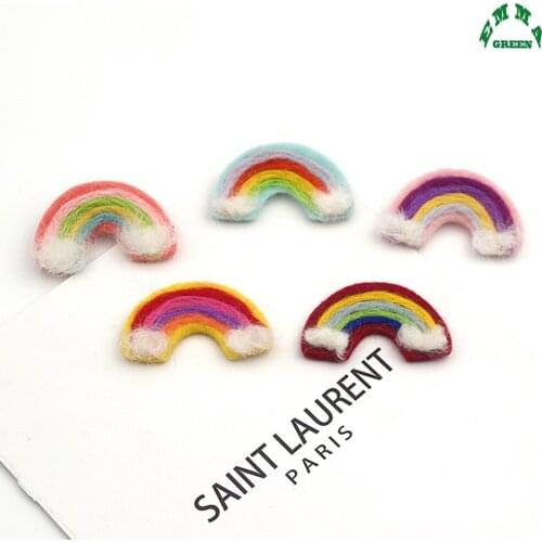 Rainbow Wool Felt DIY Kits Craft Sewing supply clothes Accessories 10pcs Handmade Gift Decoration Wool Felt Ball