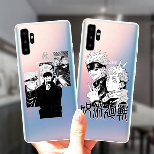 For Samsung Galaxy M31S M51 M62 M02 M11 M21 M30S M10 M20 M40 NOTE 20 Ultra 10 Pro Case Japan Anime Jujutsu Kaisen Silicone Cover
