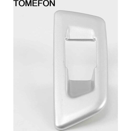TOMEFON For Skoda Karoq 2017 2018 2019 Car Tail Rear Trunk Switch Button Frame Cover Trim Interior Accessories ABS Chrome Sliver