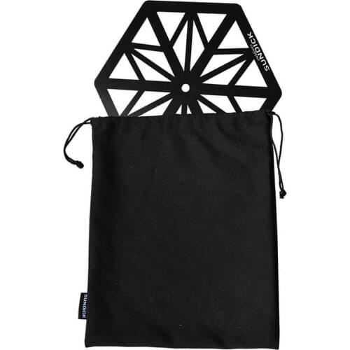 Outdoor Table Boards for Light Pole Black Folding Stainless Steel Storage Tool for Diameter 0.47inch Pole Camping Equipment