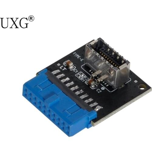 USB 3.1 Front Panel Socket Type-E to USB 3.0 20Pin Header Male Extension Adapter for Motherboard