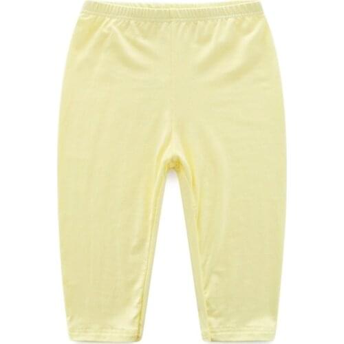 Spring Summer Girls Pure Cotton Ventilate Pant Childrens Comfortable Pants 100-130