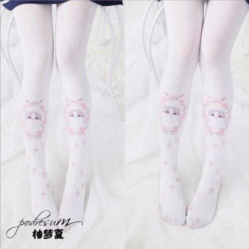1 Pair Summer Thin Kawaii Cosplay Kitty Tight Girls Comfortable Game Anime Style Tight lovely Pussy velvet Tight