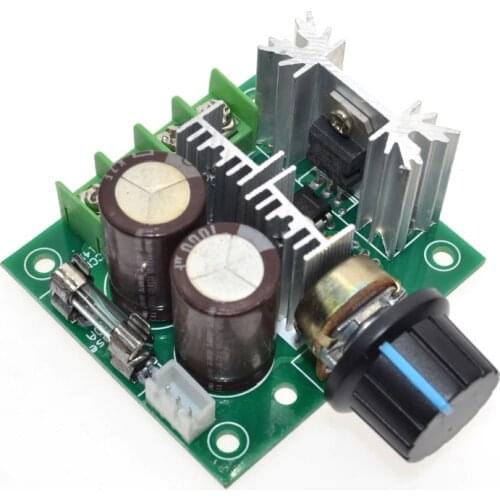 10PCS PWM DC Motor Speed Regulator Adjustable Speed Control Switch 12V 24V 36V 10A