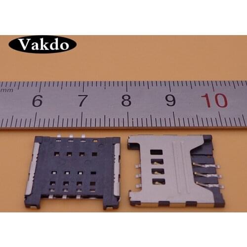 2pcs/lot Original New SIM card reader holder Connector for samsung I9000 S5360 I9220 N7000 i699 3520 S6358 SIM Card Slot Tray