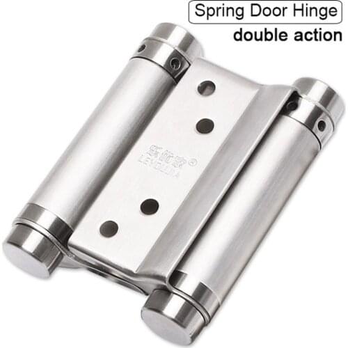 3 Inch fence spring hinge joint Stainless steel two way free twisted hinge for cowboy door