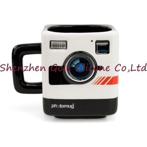 36pcs/lot 2016 Hot Personality Ceramic Camera Cup Travel Coffee Mug Camera Shape Creative Gifts