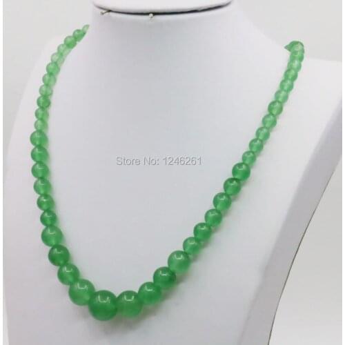 6-14mm Chalcedony Lucky Stone Tower Necklace Chain Aventurine Crystal 18inch Beads Women Jewelry Gifts Accessories Ornaments