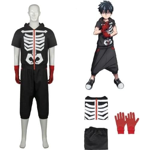 Anime Kemono Jihen Kusaka Kabane Cosplay Costume Suit for Adult Unisex Full Set Uniform with Gloves Cosplay Outfits