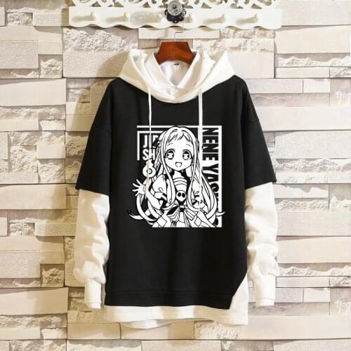 Anime Toilet Bound Hanako Kun Hoodie Yahiro Nene Fashion Cartoon Black Unisex Hooded