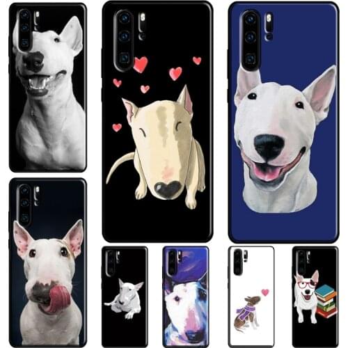 Bullterrier bull terrier dog Case For Huawei P30 Lite P40 P20 Pro Nova 5T P Smart 2019 Honor 20 10 X Lite 8X 9X Coque