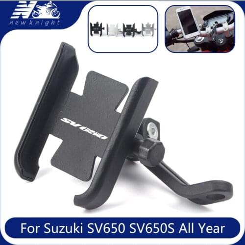 For Suzuki SV650 SV650S All Year Motorcycle Mobile Phone Holder GPS Navigator Rearview Mirror Handlebar Bracket Accessories