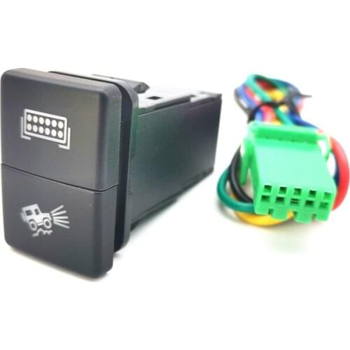 Dual Push Button LED Fog Light Switch For Toyota Corolla