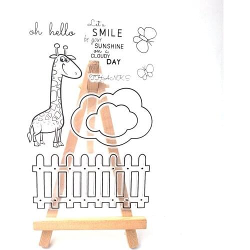 Hot selling giraffe alphabet transparent clear stamp / silicone seal roller stamp DIY scrapbook album / card production