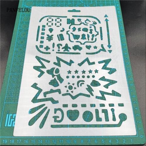 Hote Sale card decoration scrapbook stencils spray plastic mold shield DIY cake hollow Embellishment printing lace ruler