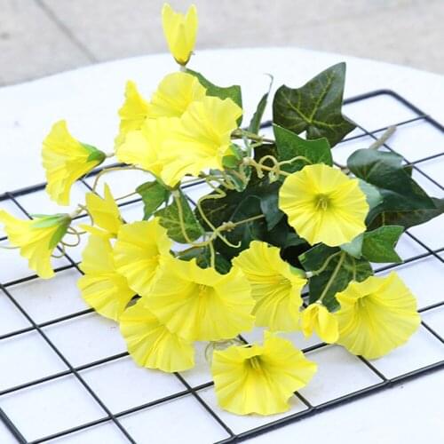 Fake Morning Glory Simulation Petunia Wedding Home Decor Artificial Flowers Wedding Garden Wall Hanging Decor