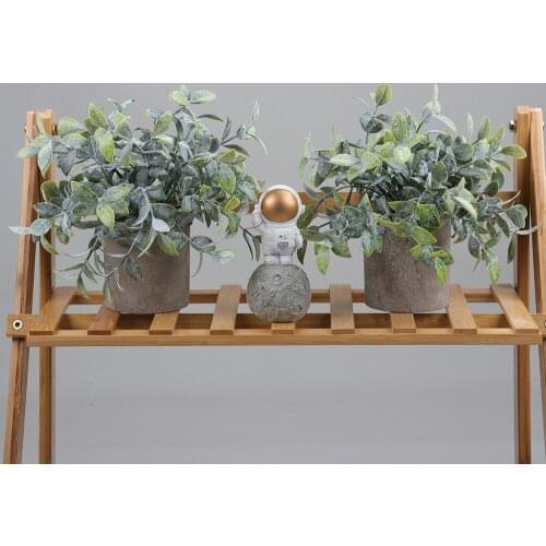 Simulation Decoration Fake Plants Artificial Flowers Potted Shadow Color Leaves Potted Mini Desk Type