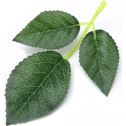 Artificial Silk Rose Leaf Leaves for Wedding Decoration DIY Scrapbooking Craft