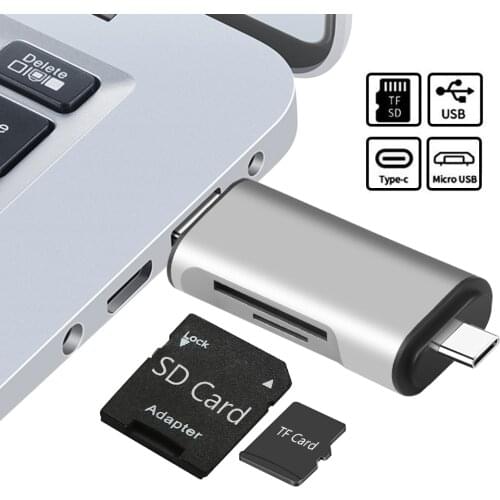 3 in 1 SD TF Reading Card High Speed Memeory Card Reader for Samsung Huawei Mobilephone Adapter Type C Micro USB 3.0 CardReader