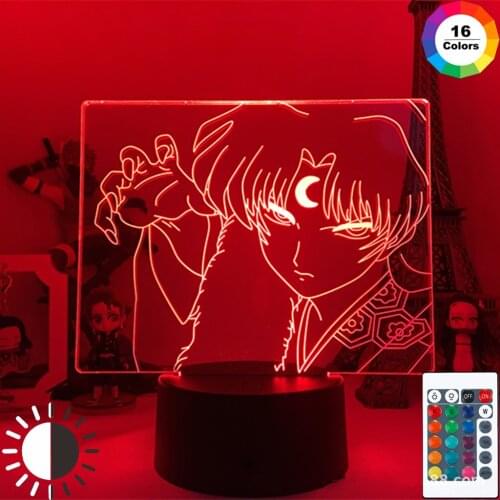 Kawaii Kirara Lamp Anime Inuyasha Figure Luces Manga Decor Chambre Setup Figurine Room Bleach Birthday Gift Figuras Decoration