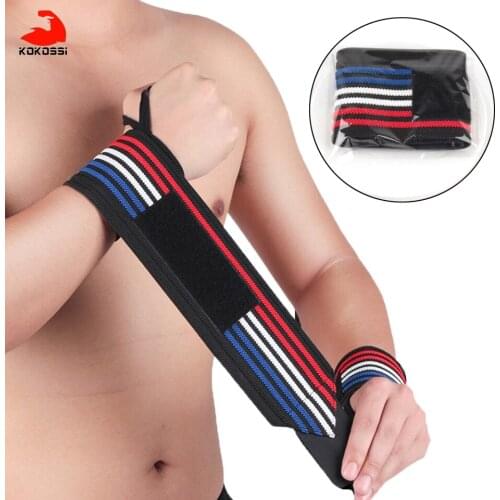 KoKossi 1 Piece New Fashion Wrist Support Weight Lifting Strap Fitness Gym Sport Wrist Wrap Bandage Hand Support Wristband