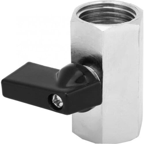 1/2 inch Mini Brass Ball Valve Chrome Plated Female x Female NPT with Handle