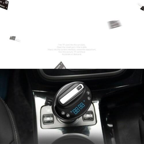 Music Player FM Transmitter Headset Dual USB Car Bluetooth Handsfree Quick Charger with Luminous Button V8 MP3 High Quality