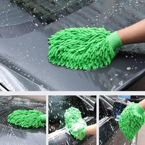 Soft absorption high density car cleaning car wash gloves for Land Rover Range Rover/Evoque/Freelander/Discovery