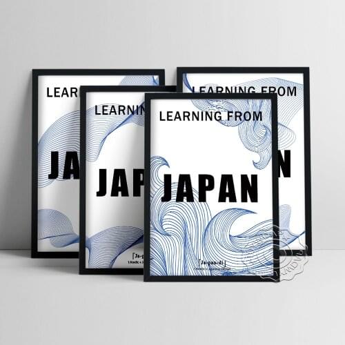 Japandi Design Style Flow Lines Exhibition Wall Art Poster, Modern Minimalist Home Decor, Scandinavian Art Print Canvas Painting